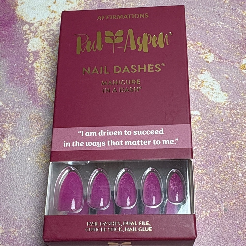 Red Aspen Nail Dashes - Gen is Driven